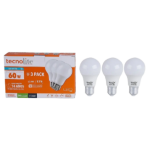FOCO LED LUZ DE DIA 8.5W BASE E27 TREE PACK TECNOLITE